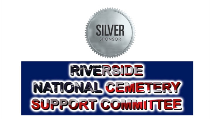 Silver riverside National Cemetery Support Committee logo